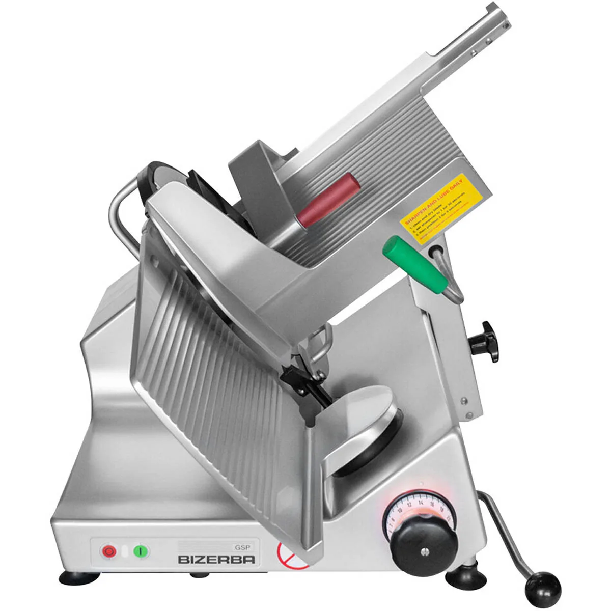 Bizerba GSP H I 90-60HZ-220V 13" Manual Gravity Feed Meat Slicer - 1/2 HP; 220V