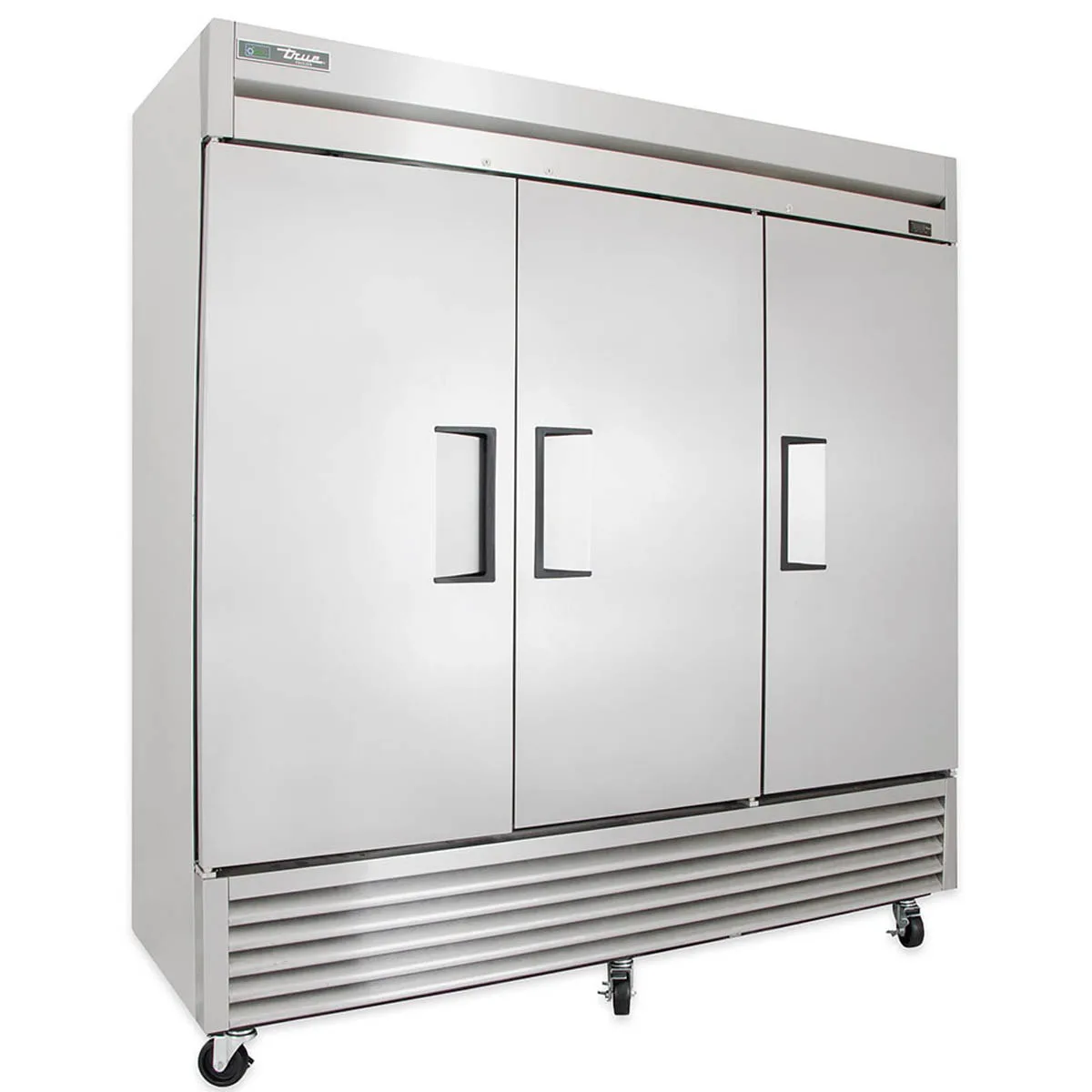 True T-72F-HC 78“ 3-Solid Door Reach-In Freezer, Bottom Mounted, 72 cu. ft., Stainless Steel Front, Aluminum Sides