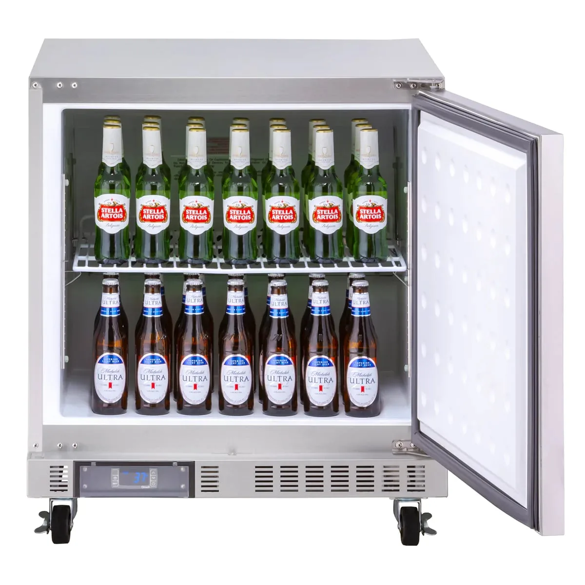 Maxx Cold MXCR27U-FBHC 27.5" 1-Door Front-Breathing Undercounter Fridge, Stainless Steel, 6.5 cu. ft.