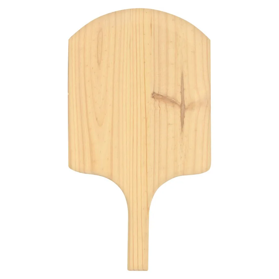 Omcan USA 80600 Pizza Peel – 12" x 14" Rect Wood Blade, 22" Overall Length, Tapered Wood Handle
