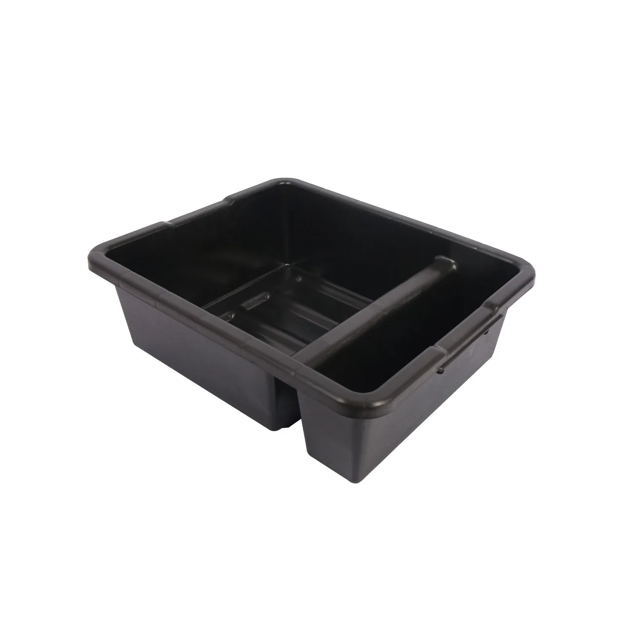 CAC China BTD2-7BLK Bus Box, 21-1/8"W x 16-3/4"D x 7"H, Divided, Black