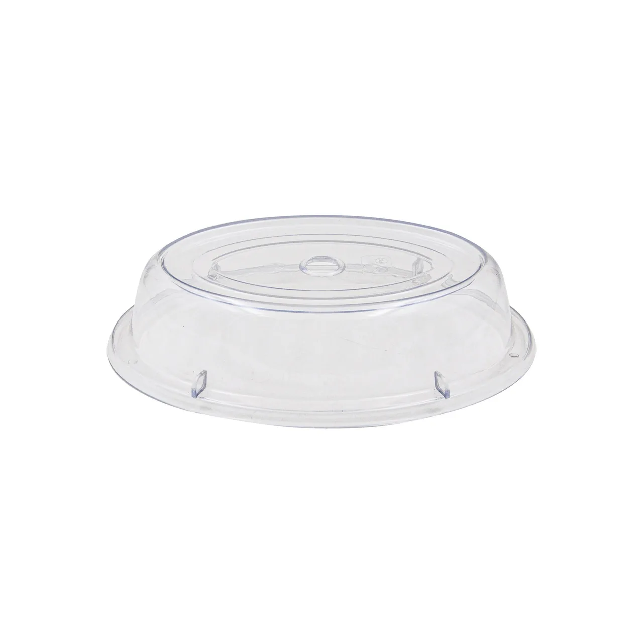CAC China PPCO-13 Plate Cover, 12" Oval, Clear Polycarbonate, Stackable