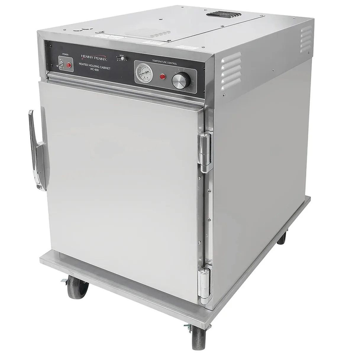 Henny Penny HHC903.17 Half-Size Heated Holding Cabinet, Stainless Steel Door, Mobile, 24"W x 30"H
