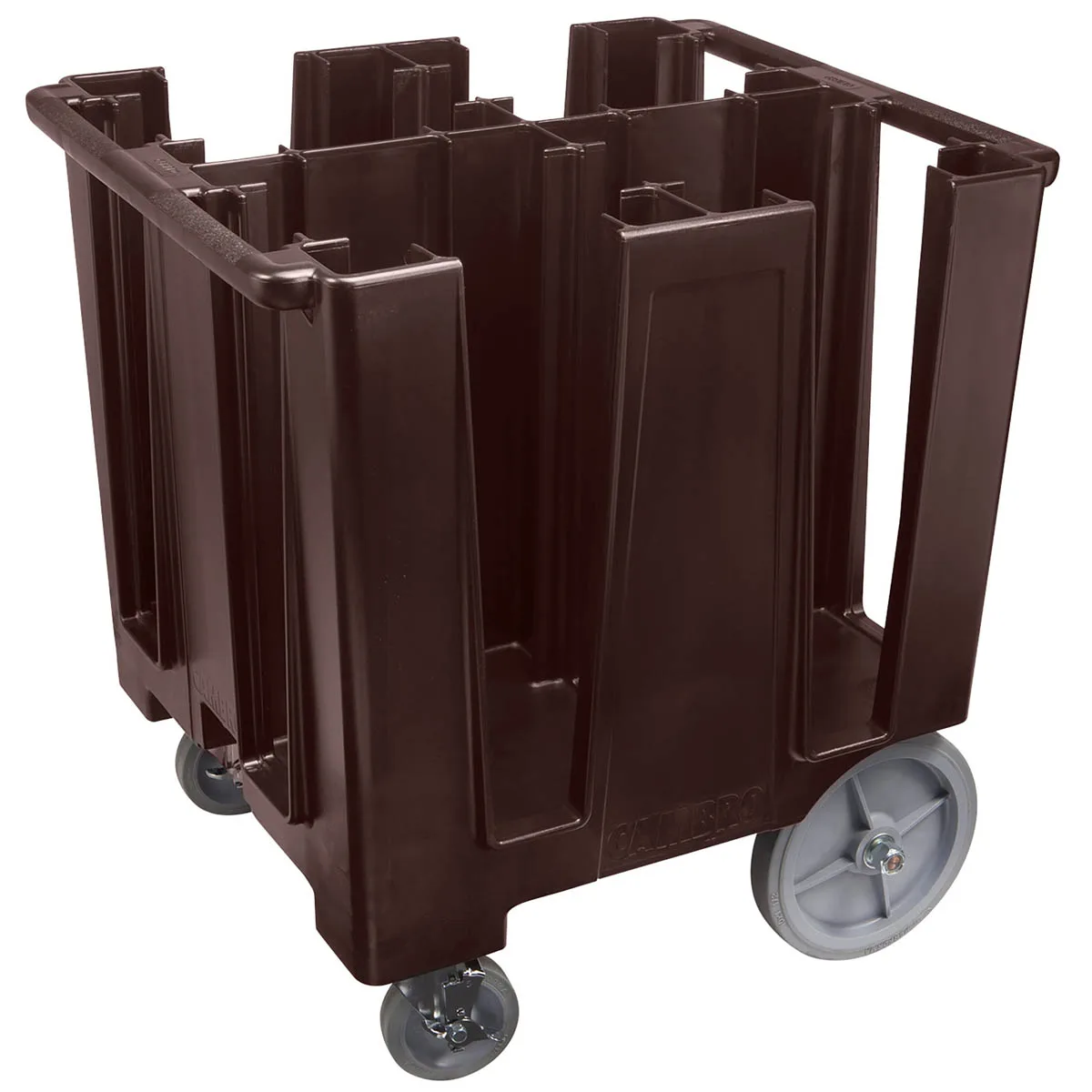 Cambro DCS1125110 Black Versa Dish Caddy, 4 Column, 30-39" Height, Polyethylene, 201-400 Plates