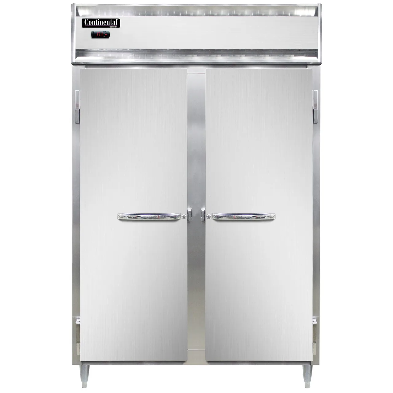 Continental Refrigerator DL2W-SS 2-Section Heated Holding Cabinet, 50 cu.ft., Stainless Steel, Solid Door, Digital Hi-Low Alarm