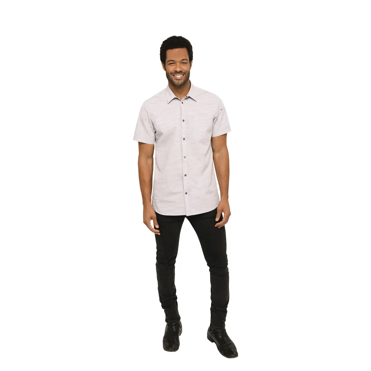 Chef Works SHC01-TAU-S Cook's Shirt, Small Taupe, Short Sleeve, Snap Front Closure, Poly/Cotton