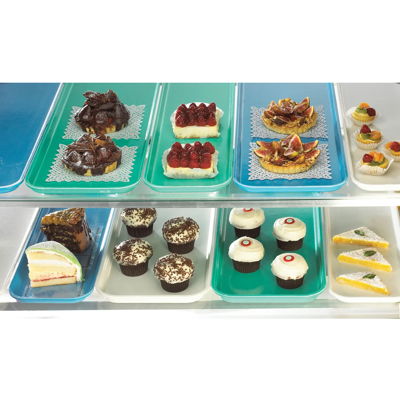 Cambro 830MT142 Display Tray – 8-7/16" x 30" x 3/4" Rectangular Fiberglass, Blue, Dishwasher Safe