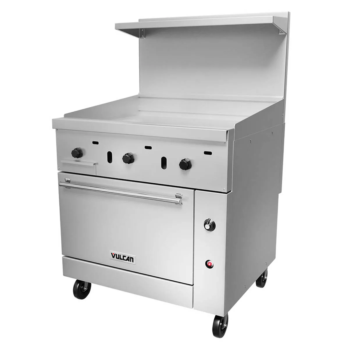 Vulcan 36C-36G 36" Gas Restaurant Range w/ 36" Full Griddle, (1) Convection Oven, 95.000 BTU