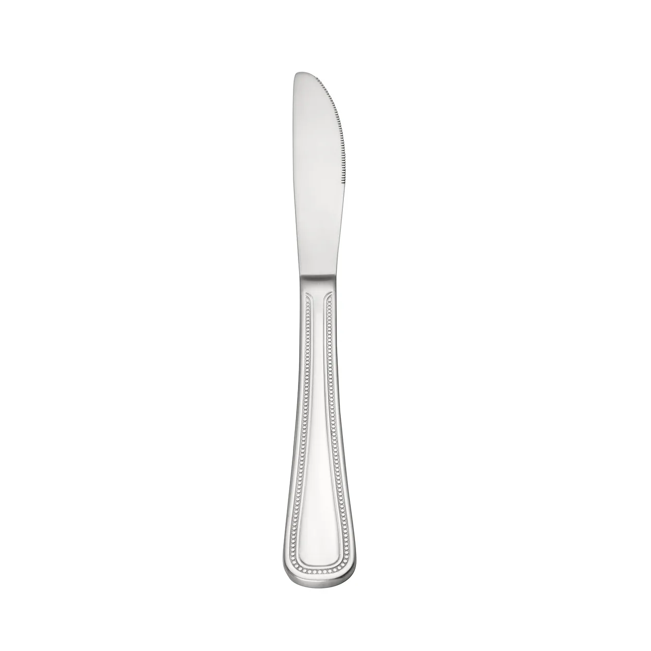 CAC China 3008-08 Black Pearl Dinner Knife, 8-3/4" 18/0 Stainless Steel, Solid Handle - 1 Dozen