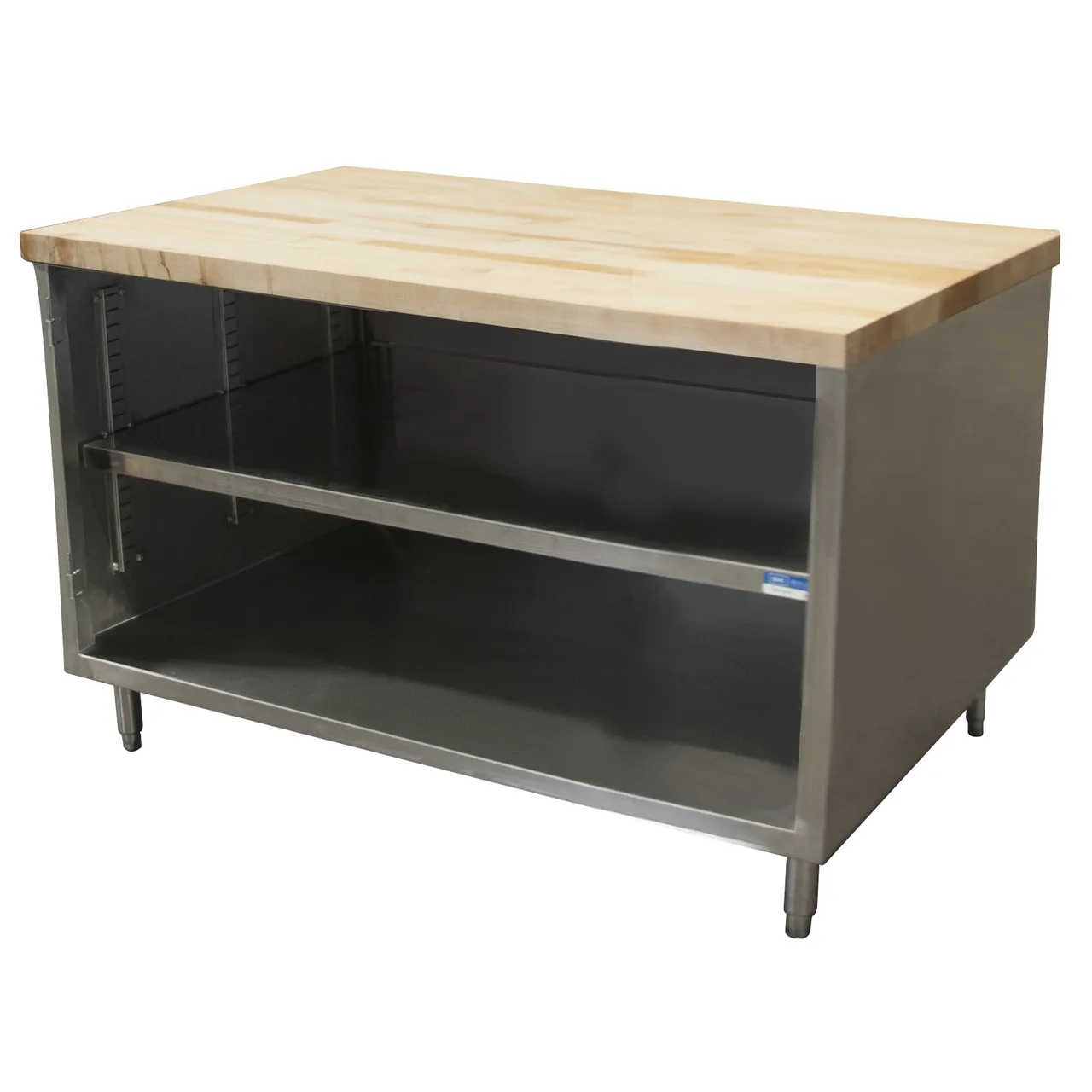 BK Resources CMT-3048 Chef Table, Cabinet Base with Open Front