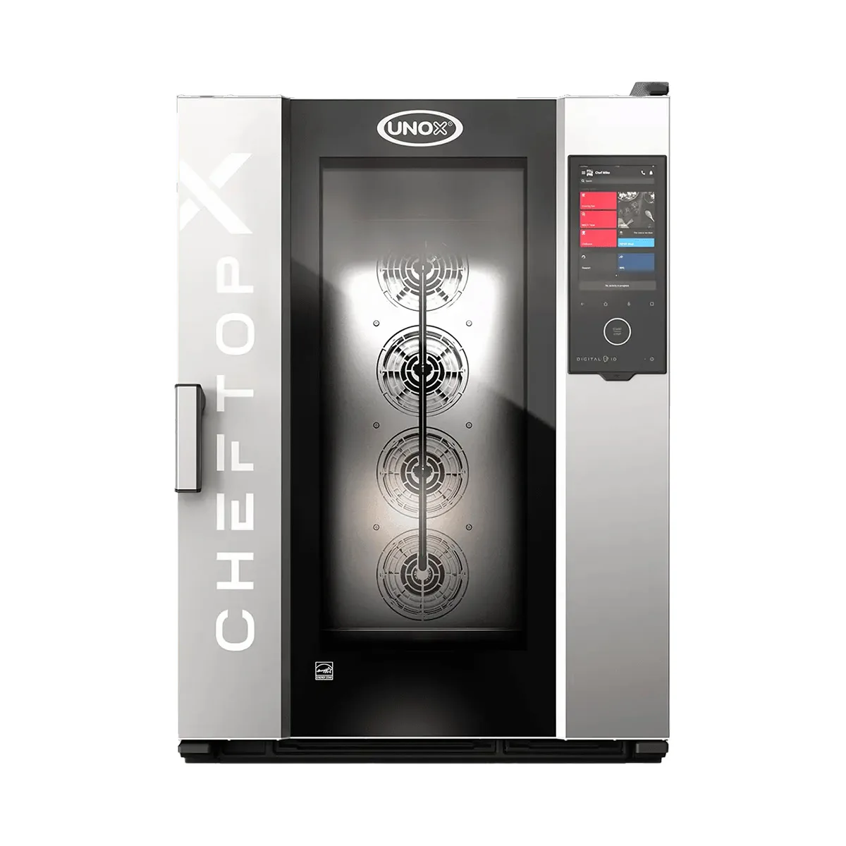 UNOX XADA-1011-EXLS-ET Half Size 10 Pan Electric Combi Oven w/ Touchscreen, Left-to-Right Door, 208/240V