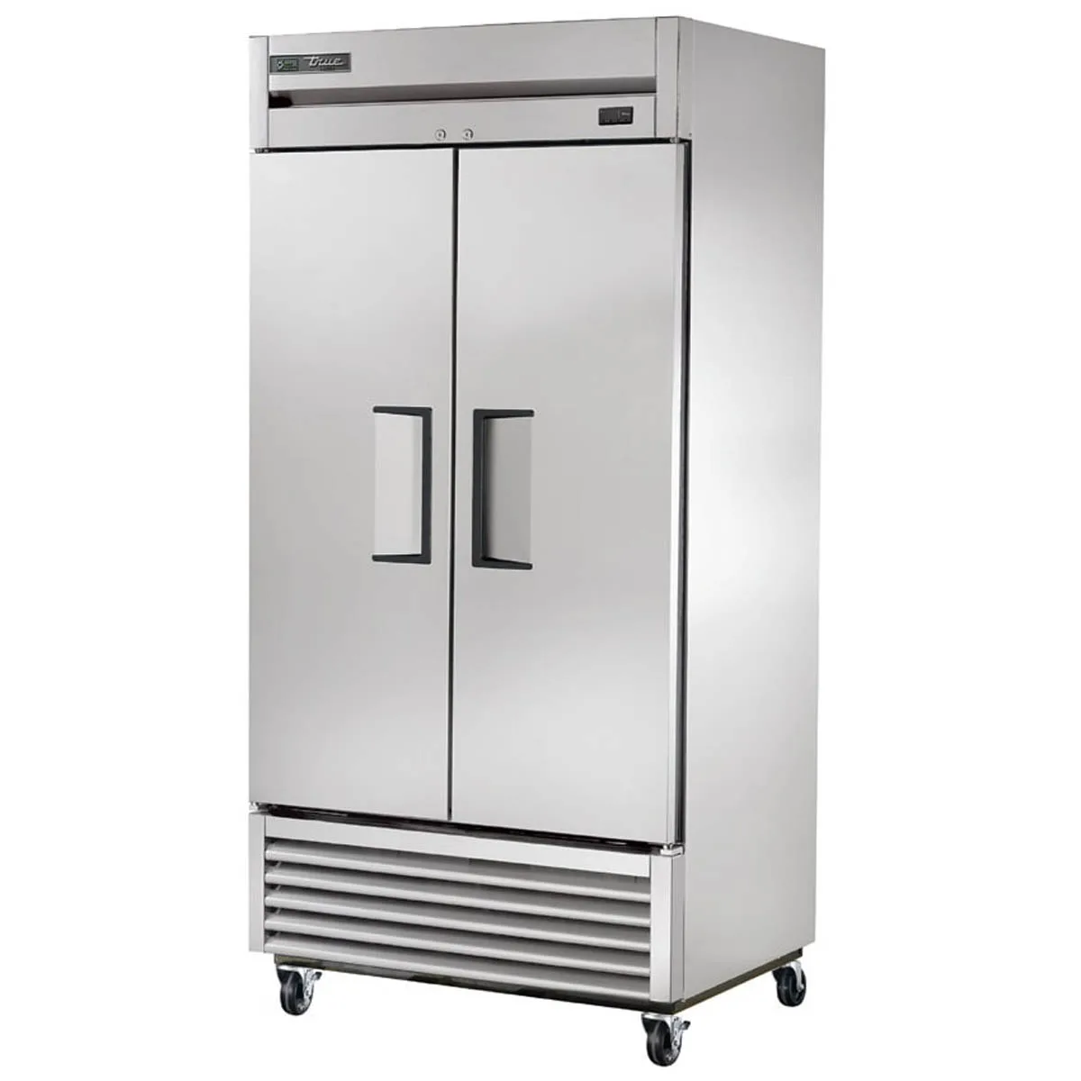 True T-35F-HC 39.5" 2-Solid Door Reach-In Freezer, Bottom Mounted, 35 cu. ft., Stainless Steel Front, Aluminum Sides