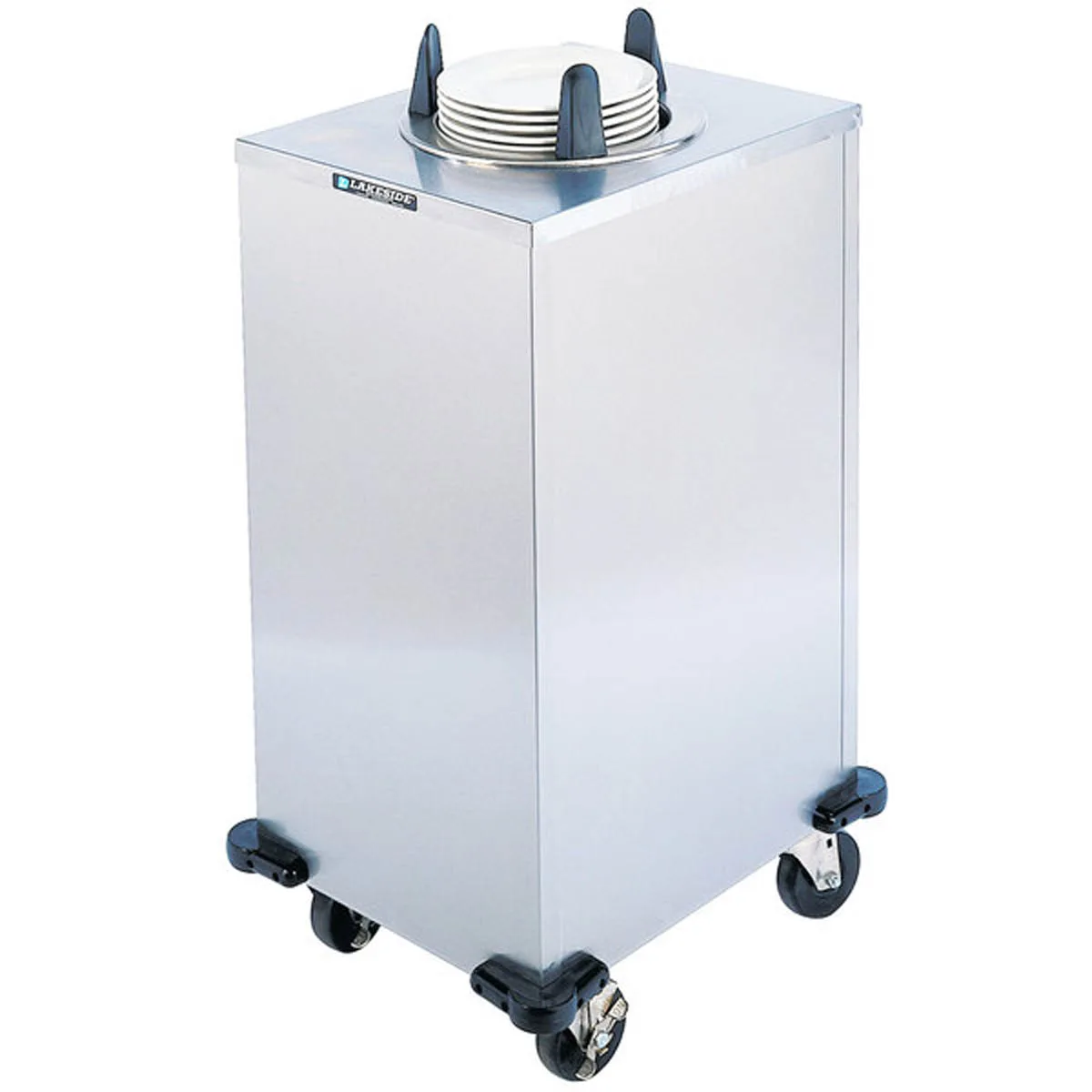 Lakeside 5106 Mobile Enclosed Single Stack Dish Dispenser w/ 6.5" Dia. Dish Size, Unheated