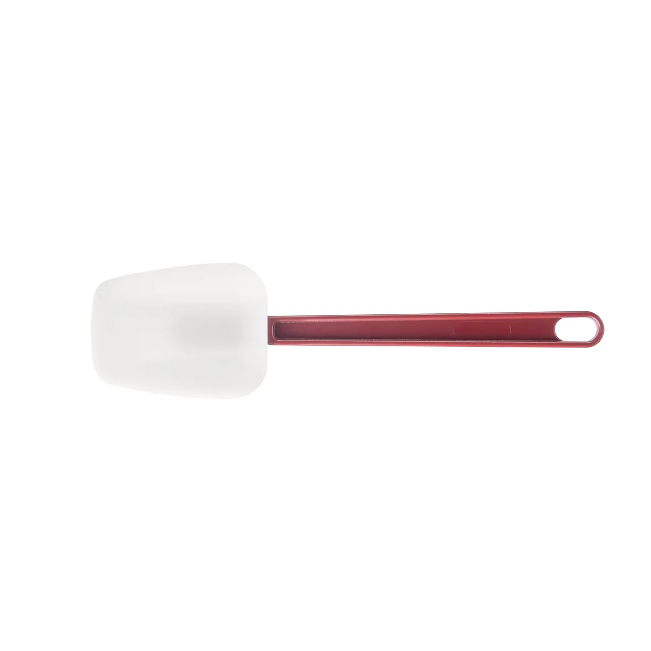 CAC China KUSB-S-10 Commercial Spatula, 10", Silicone Blade, Red Handle, White, BPA Free