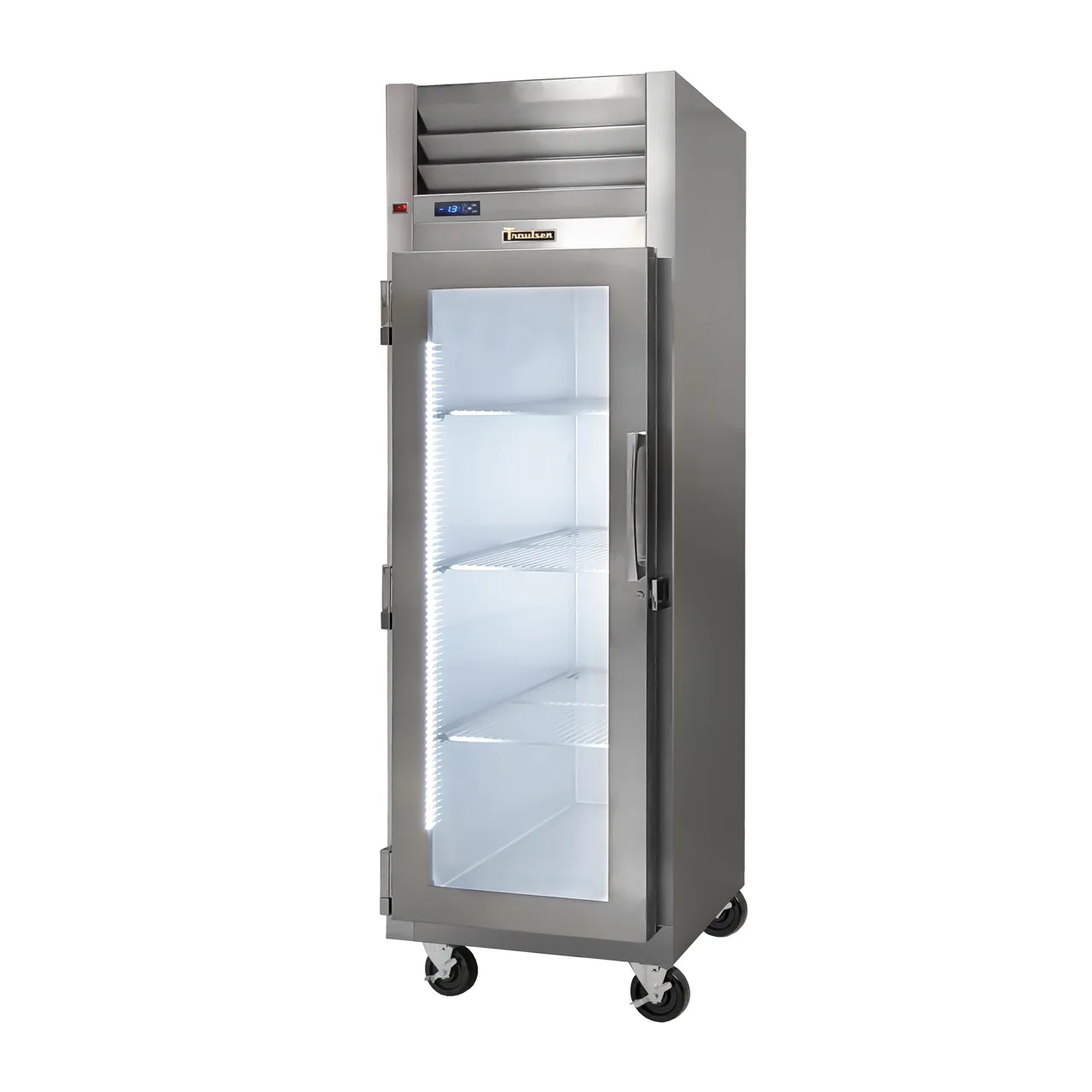Traulsen G16013P 30" 1-Section Pass-Thru Refrigerator w/ 2 Solid-Glass Doors (right/left hinged), Top Mount, 25 cu. ft.