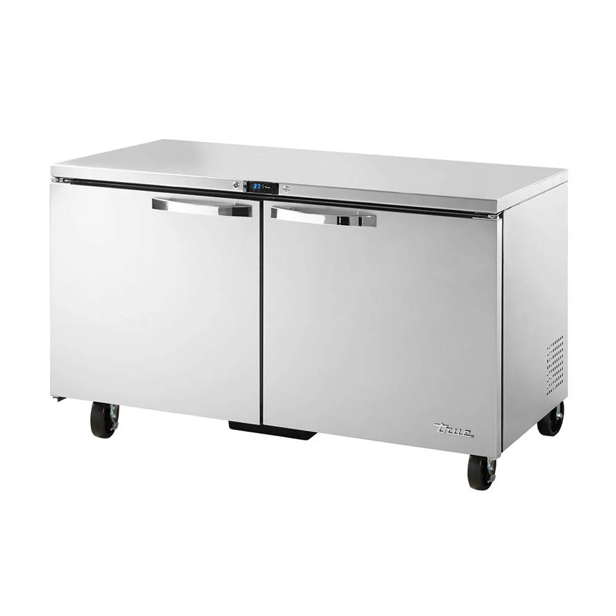 True TUC-60-HC~SPEC3 60" 2-Section Undercounter Refrigerator w/ Heavy-Duty 2 Solid Doors