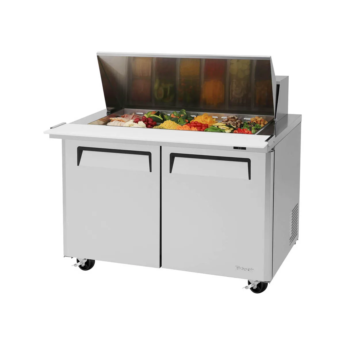 Turbo Air MST-48-18-N 48" Mega Top Sandwich/Salad Prep Table w/ 2 Doors, 18 Pans