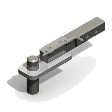 Lakeside 4755 Male Hitch End for Carts with 6" or 8" Casters, Heavy Duty