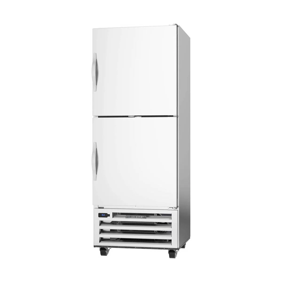 Beverage Air RI18HC-HS 27" 1-Section Reach-In Refrigerator w/ 2 Solid Half Doors, Bottom Mounted, 1/4 hp, 17 cu. ft.