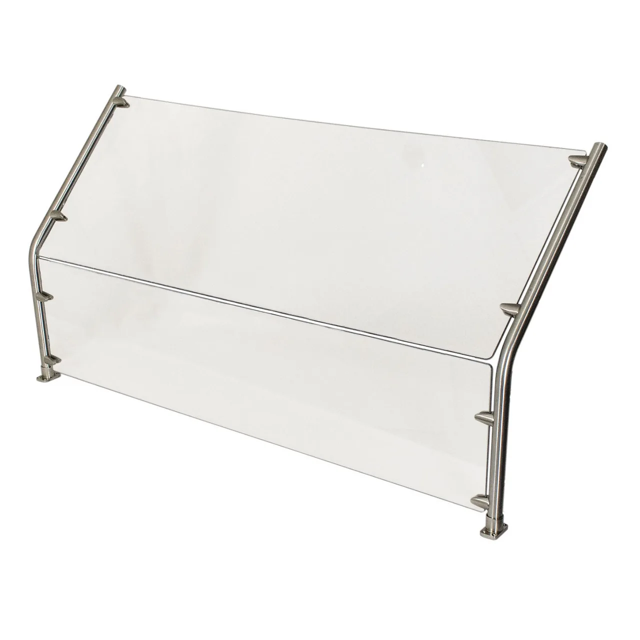 BK Resources SG-45CS-48 45° Angled Sneeze Guard, Cafeteria Style