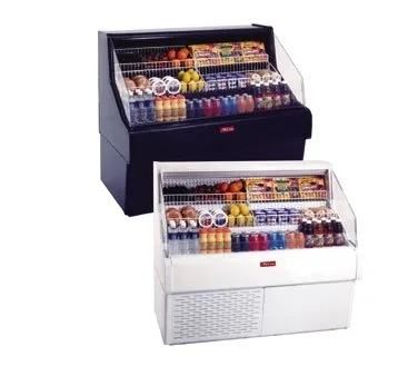Howard-McCray R-OS30E-5C-B 63'' Horizontal Curved Open Impulse Merchandiser in Black, Remote