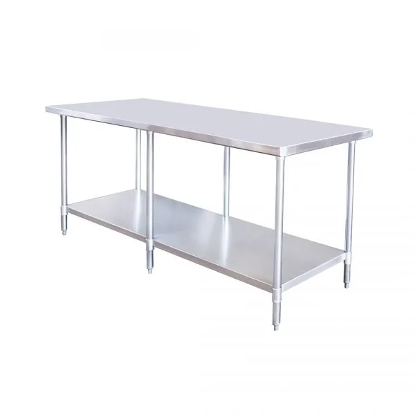 Atosa USA SSTW-3096 MixRite Work Table with Undershelf & (6) Legs, 96"W x 30"D x 34"H
