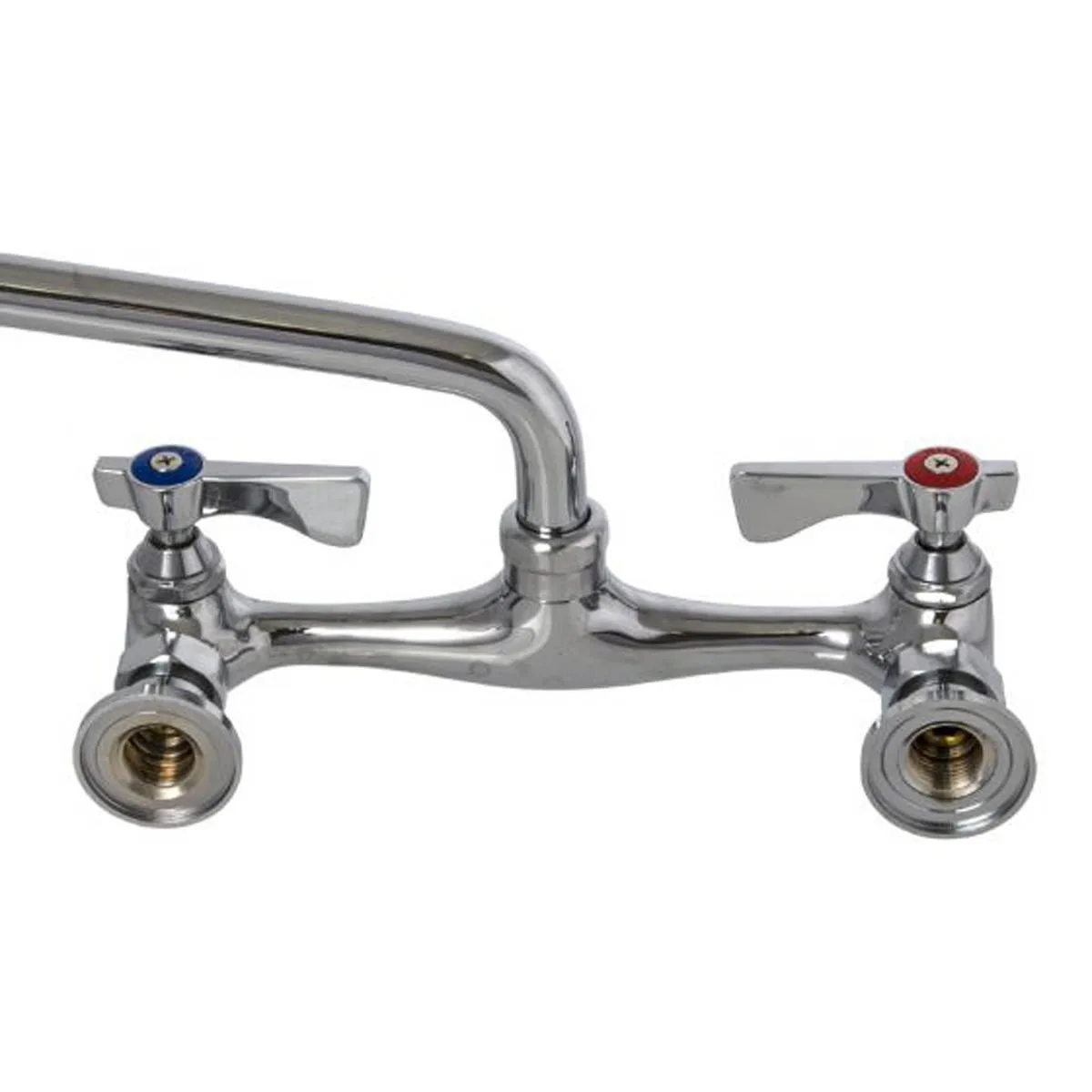 Krowne 12-812L Low Lead Compliant Silver Series Faucet, splash-mounted, 8" centers