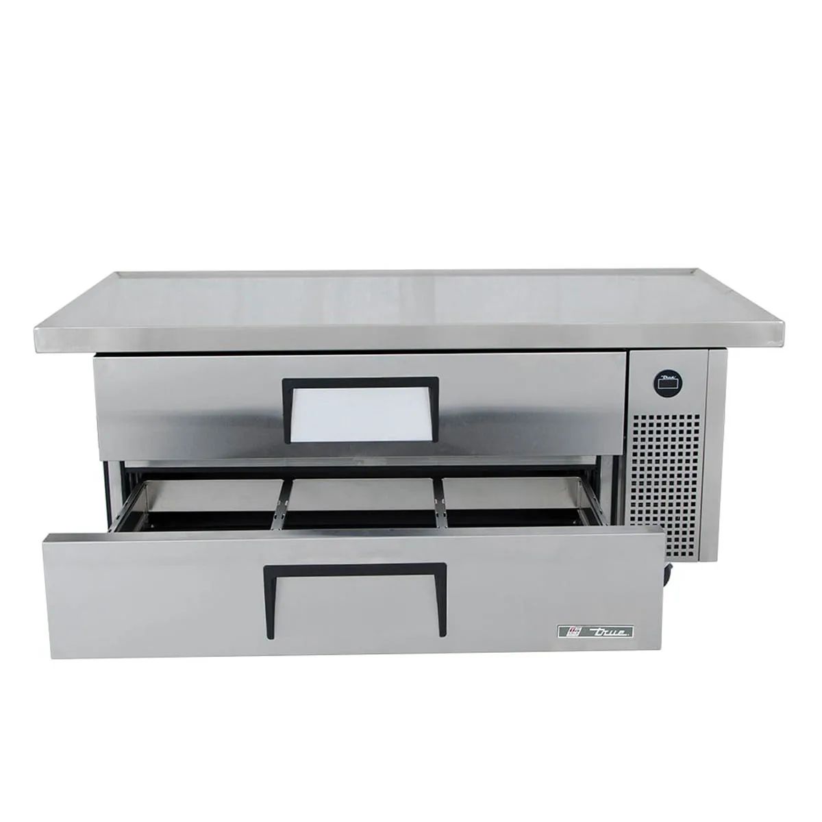 True TRCB-52-60-HC 60" 2 Drawers Refrigerated Chef Base,  (6) 12" x 20" Pan Capacity