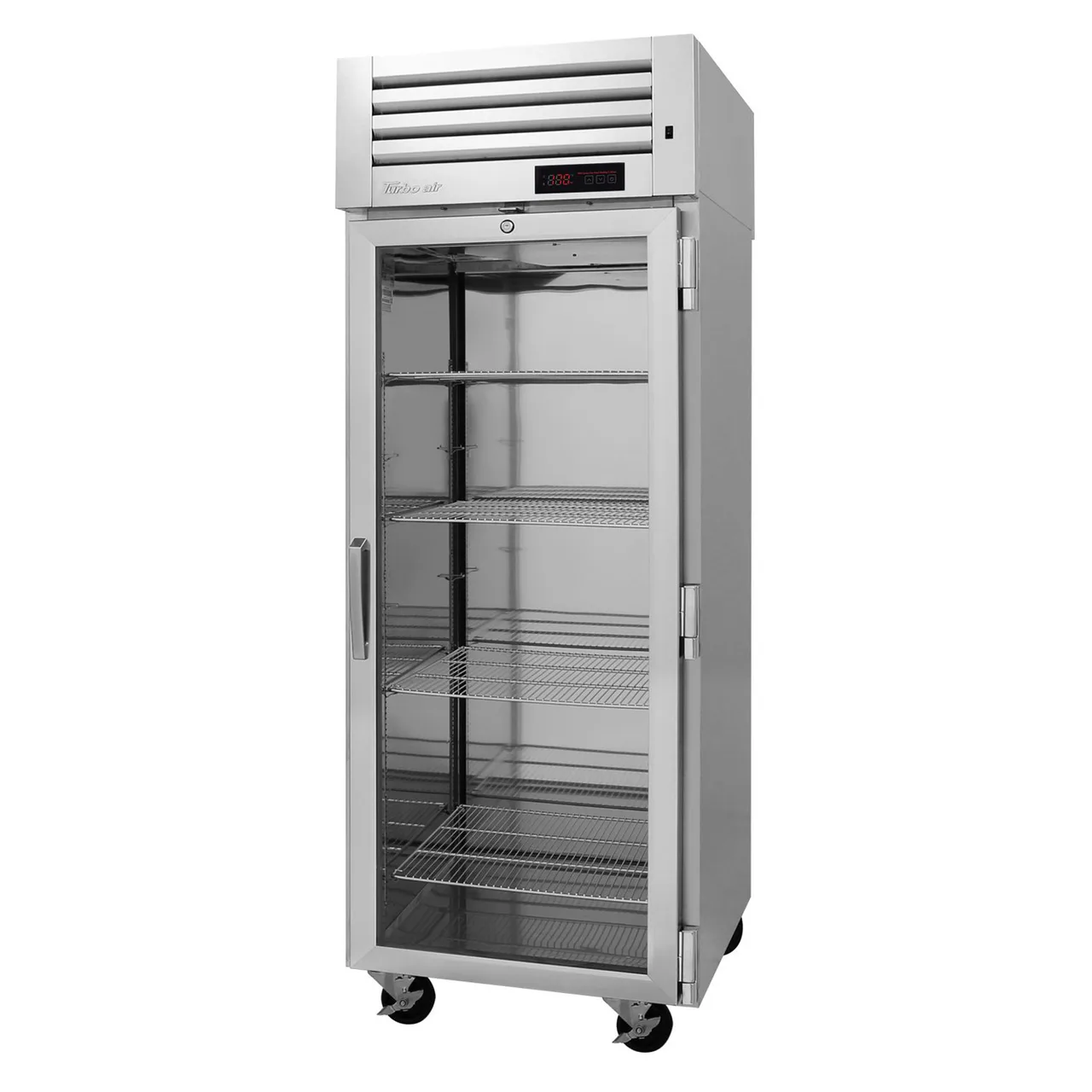 Turbo Air PRO-26H-GS-PT(-L) 1-Section Heated Holding Cabinet, 26.2 cu ft, Stainless Steel, Clear & Solid Door, 1550W, 115V