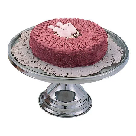 Omcan USA 80804 - 13" Stainless Steel Cake Stand, Display Riser, 13" Diameter, Premium