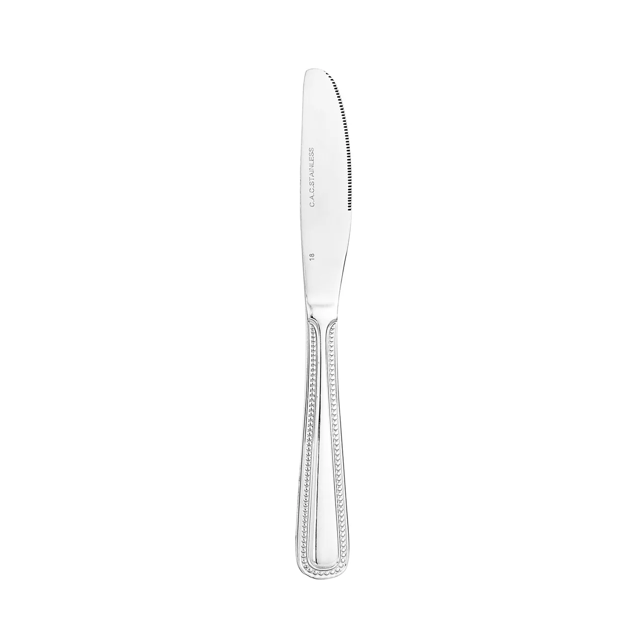 CAC China 8008-08 - Golden Pearl Dinner Knife, 9" Length, 18/8 Stainless Steel, Weight, 1 Dozen