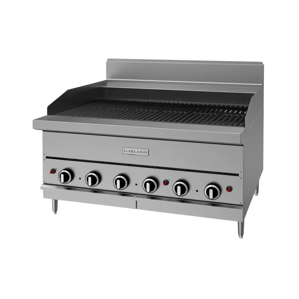 Garland US Range G36-BRL 36" Countertop Gas Ceramic Briquette Charbroiler, 90.000 BTU