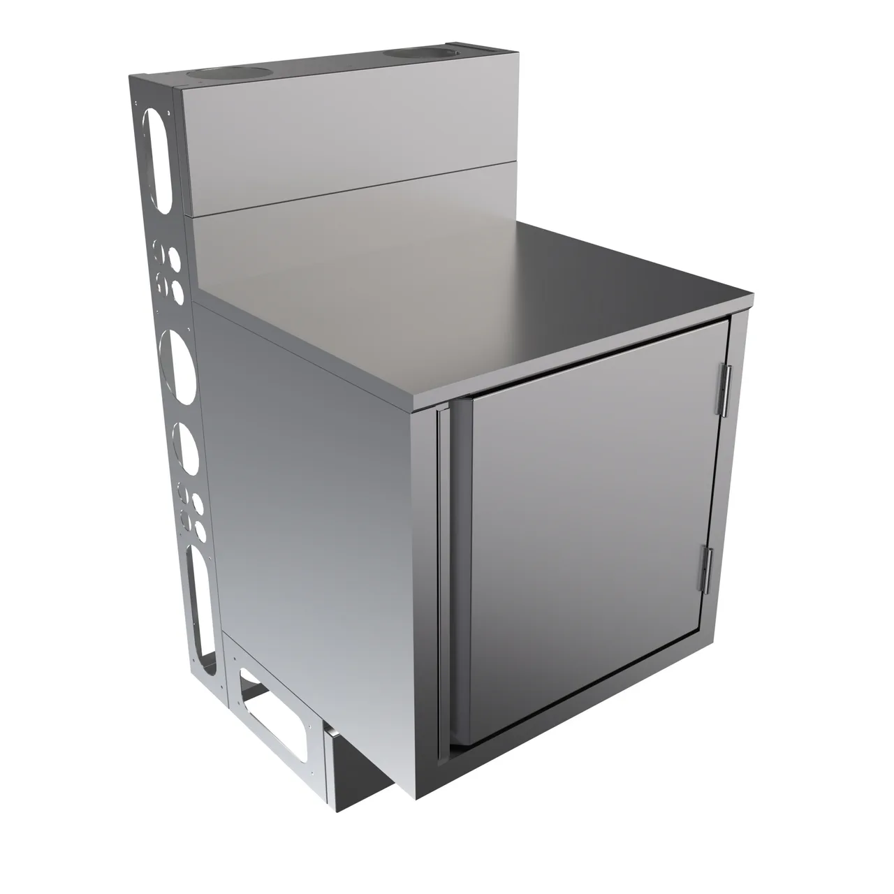 BK Resources UBC-DW-21-F24H Top Shelf Underbar Cabinet, Flat Top, 24"X21"