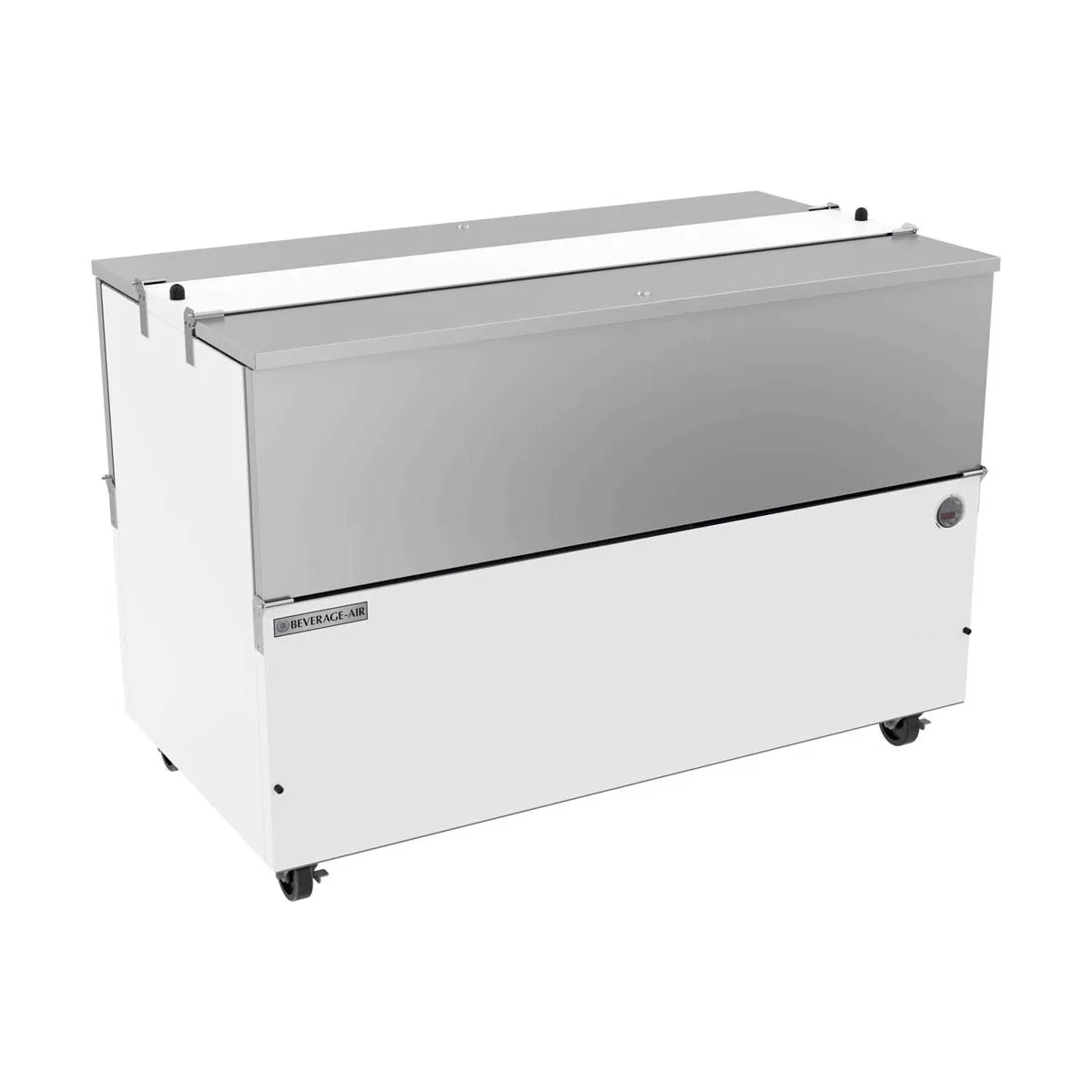Beverage Air ST58HC-W 58" Dual Sided Milk Cooler, Cold Wall, 16 Crates Capacity