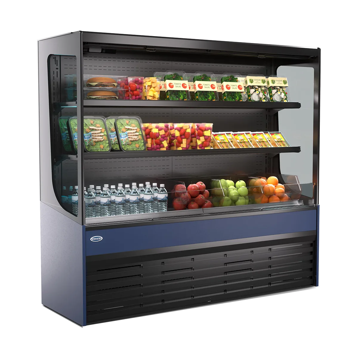 Federal Industries VRSL3660S 36" Refrigerated Slim-Line Self-Serve High Profile Merchandiser