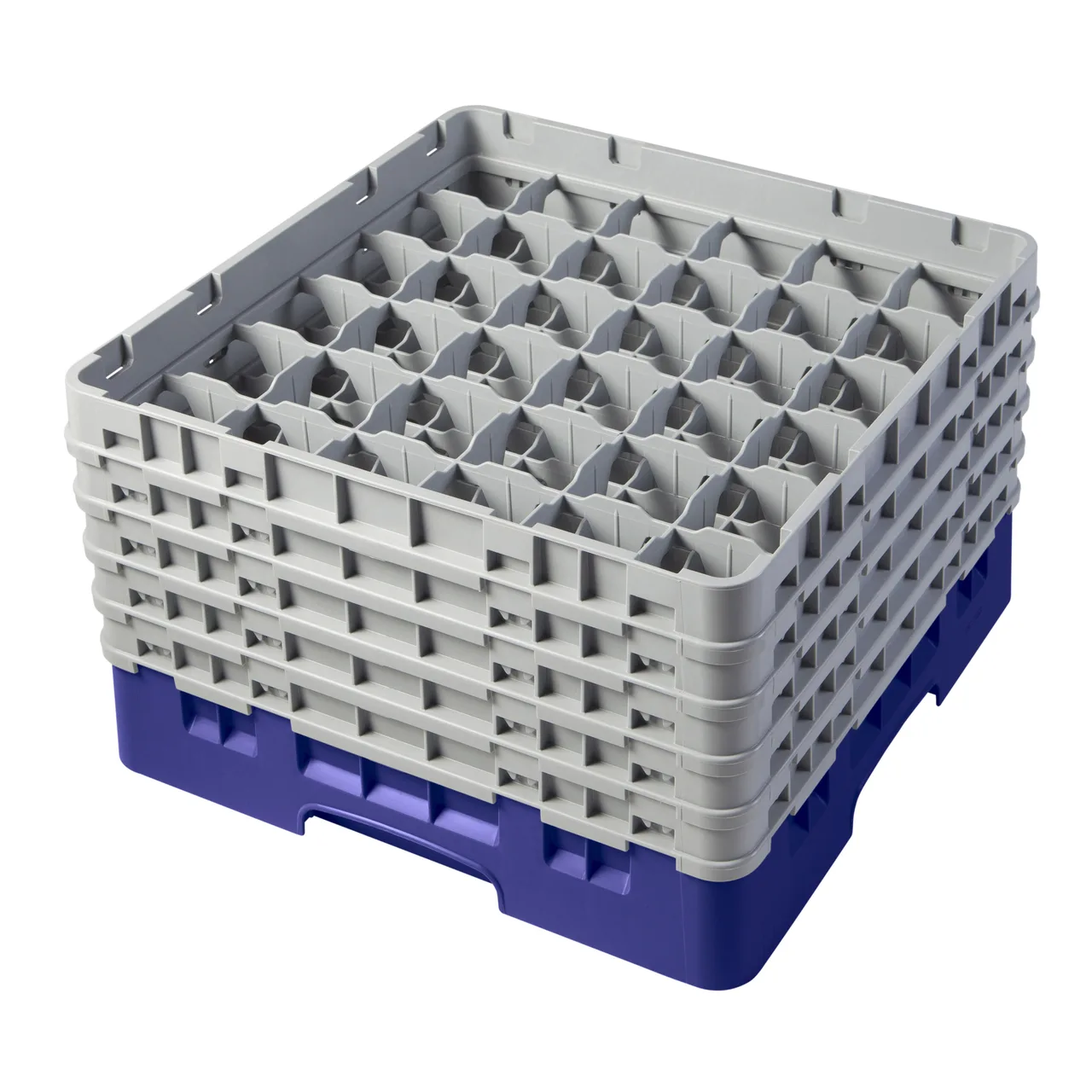 Cambro 36S958186 Camrack Glass Rack, Navy Blue, Full Size, 19-3/4 x 19-3/4, 36 Compartments