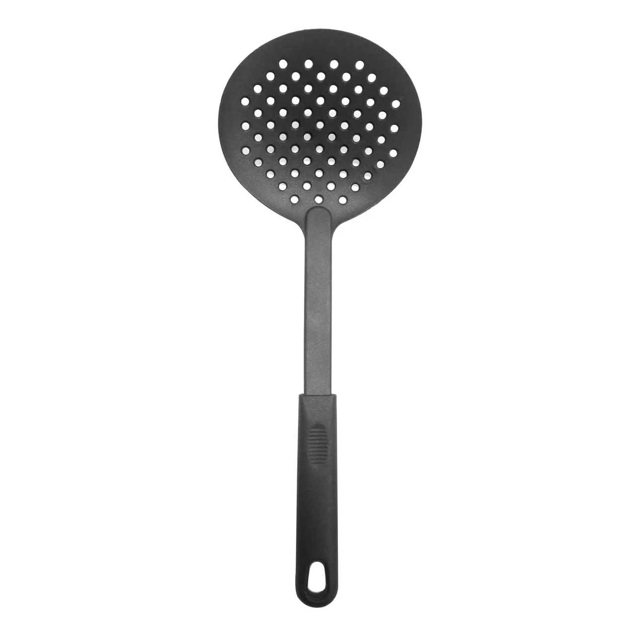 CAC China KUNL-SK08 Kitchen Skimmer, Nylon Mesh, Black Finish, Durable Design for Frying and Boiling