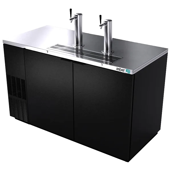 Asber ADDC-58 59" Direct Draw Beer Cooler, 3 Keg Capacity