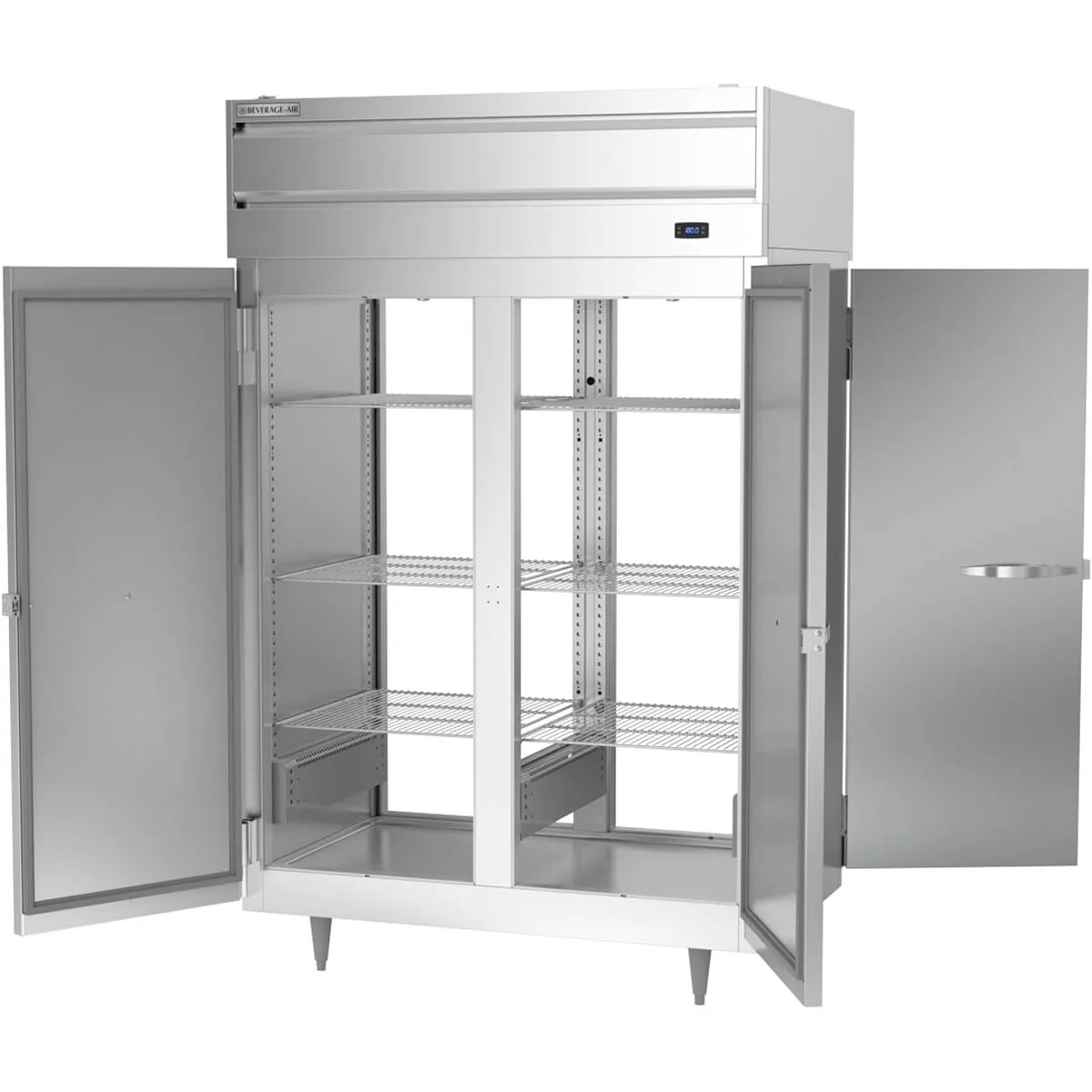 Beverage Air PH2-1S-PT 2-Section 4-Door Solid Door Heated Holding Cabinet 43.3 cu ft Stainless Steel
