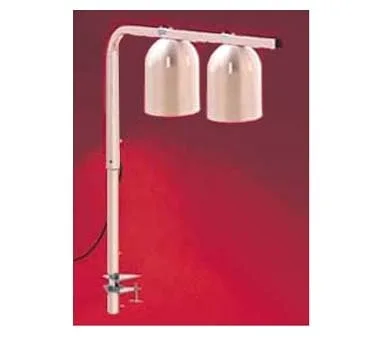 Nemco 6004-2 Heat Lamp, Portable Clamp, Two Bulb, 120V/60/1Ph, 500 Watts