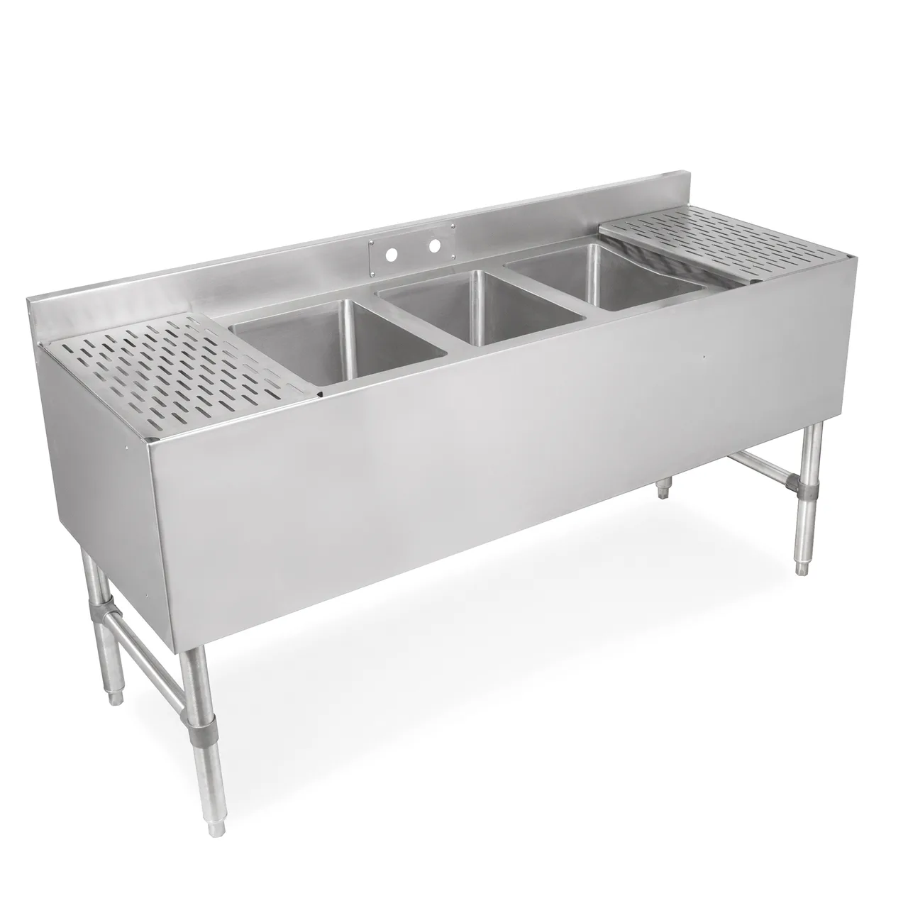John Boos UBS3-2184-2D24-X Underbar Sink Units, 3 Compartment with 2 Drainboards - Flyer