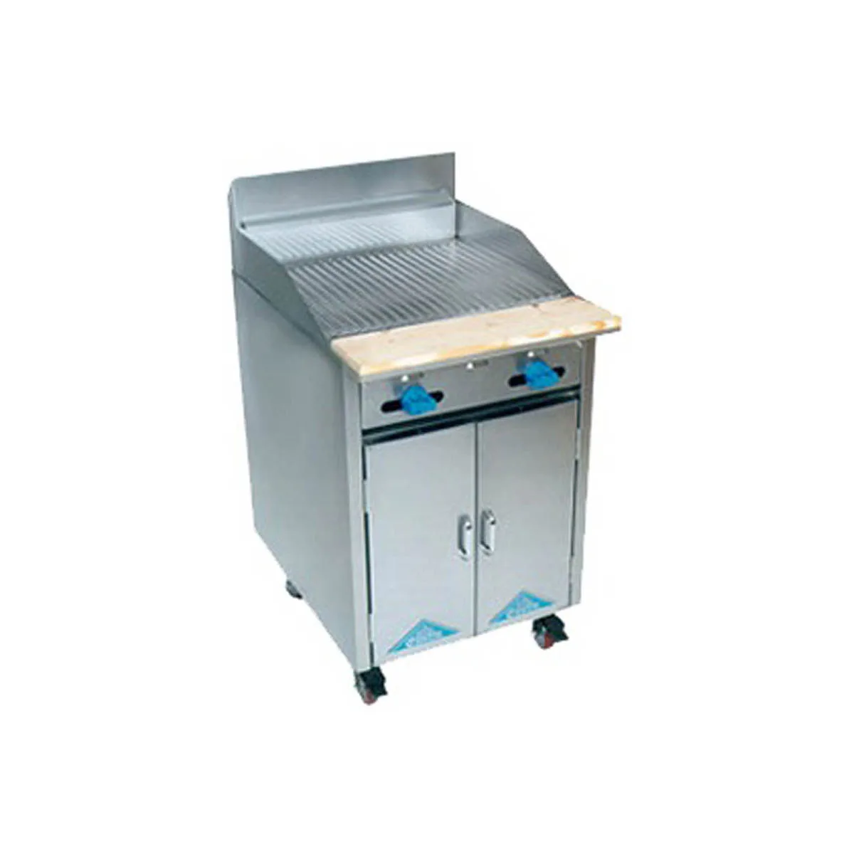 Comstock-Castle F32-2LB 24" Gas Restaurant Range, 24" Full Charbroiler w/ Lava Rock Broiler, (1) Open Front Cabinet Base, 50.000 BTU