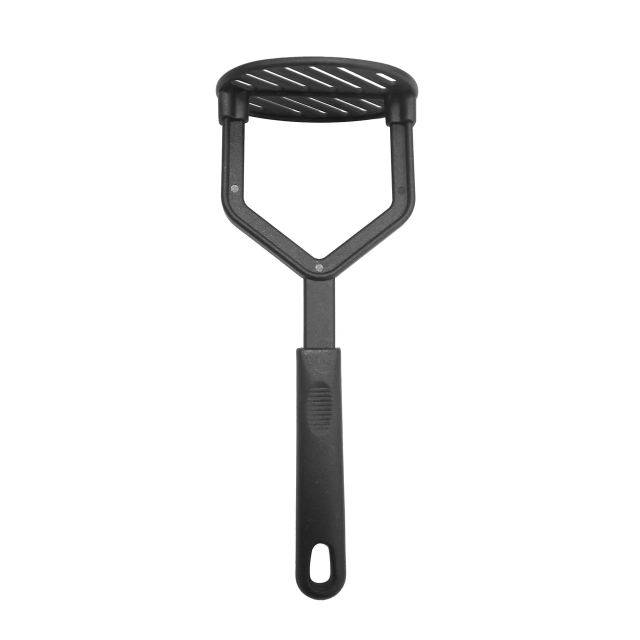 CAC China KUNL-MS09 Black Nylon Potato Masher – Durable Kitchen Hand Tool for Smooth Mash