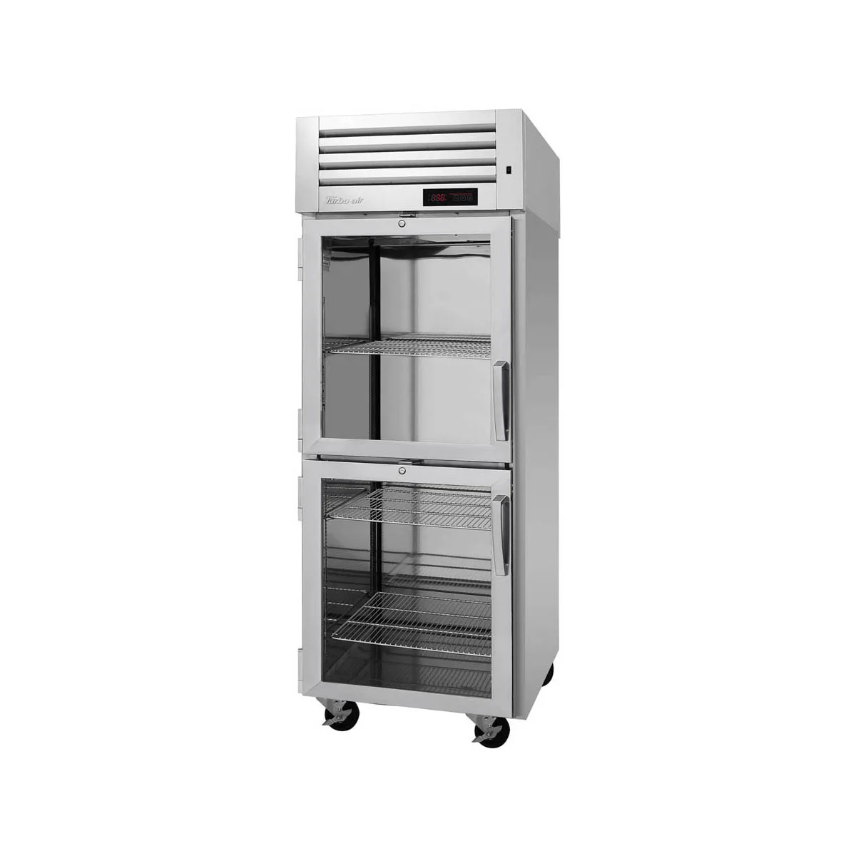 Turbo Air PRO-26-2H-G "Heated Holding Cabinet, 1-Section, 2 Glass Doors, 24.8 cu ft, 1550W, 115V