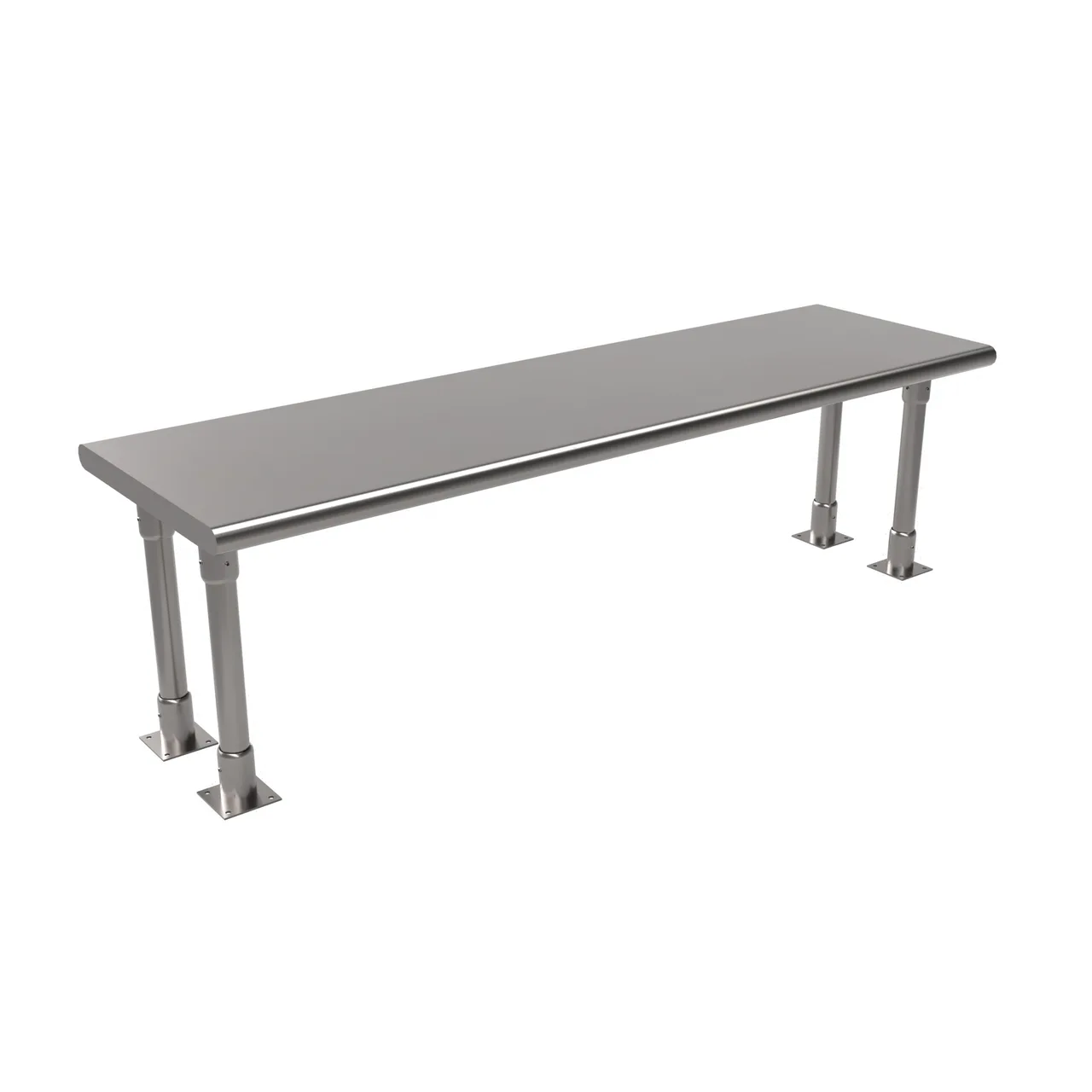 BK Resources BK-OSS-1860BN Single Overshelf, Table Mount, 60"W X 18"D