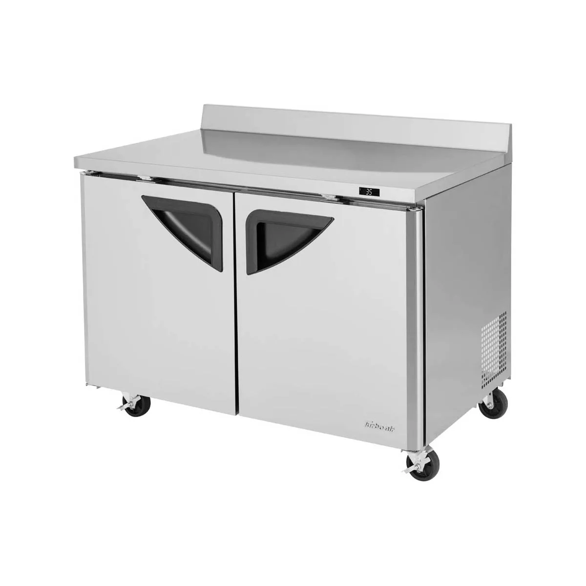 Turbo Air TWR-48SD-N 48" 2-Section Worktop Refrigerator w/ 2 Doors, 12 cu. ft.