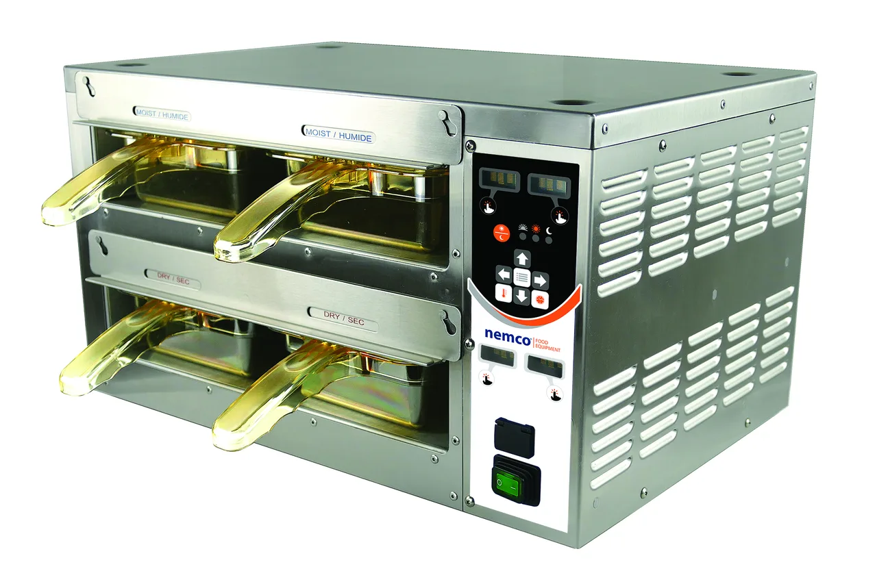 Nemco 6070-TT Hot Hold Dry/Moist Food Warmers, (2) Compartment High