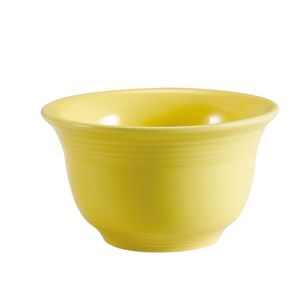 CAC China TG-4-SFL - Tango Bouillon Cup 7.5 oz 4-1/8" Dia x 2-1/4" H Porcelain Sunflower - 1 Dozen