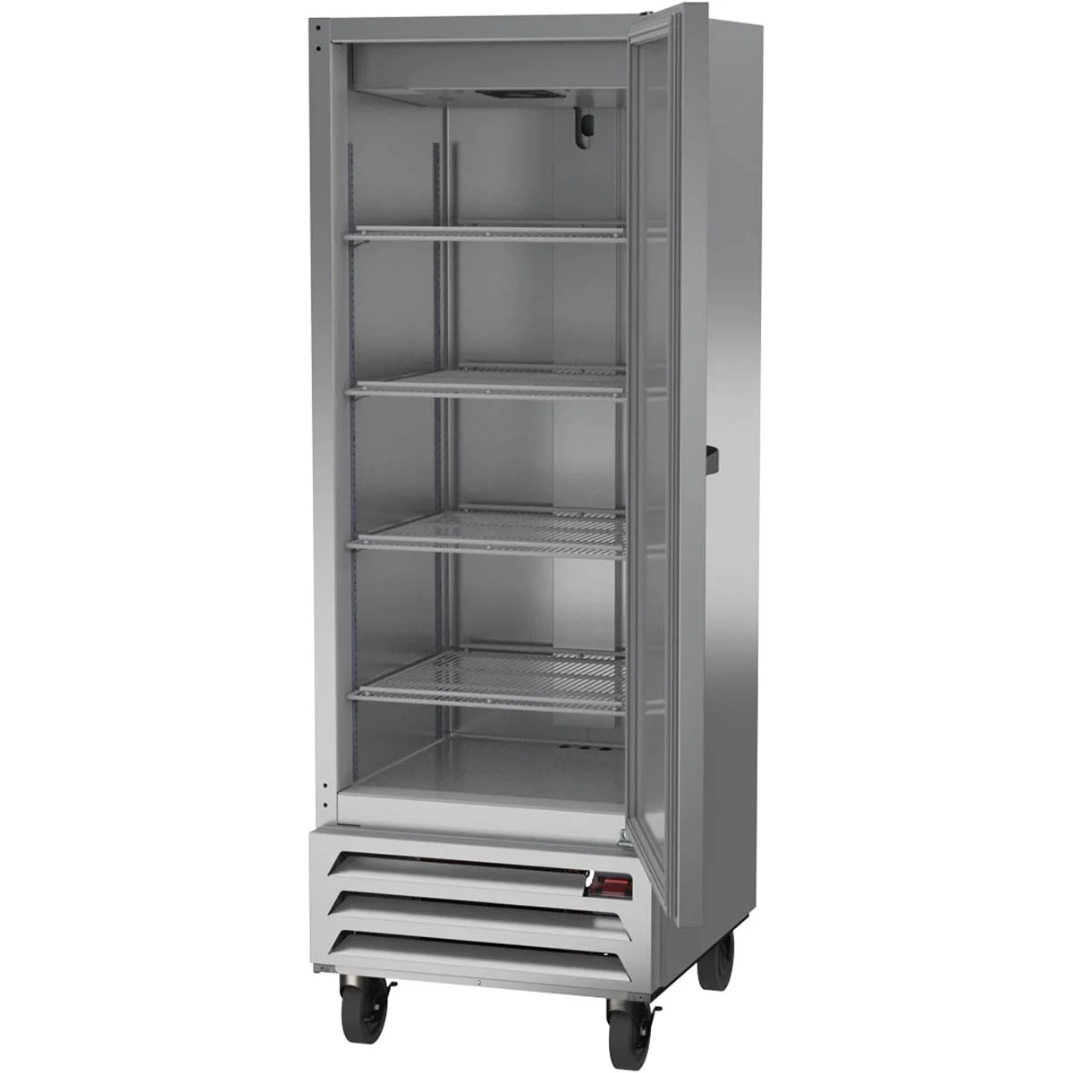 Beverage Air HBR12HC-1 24" 1-Section Reach-In Refrigerator w/ Solid Full Door, Bottom Mount, 1/6 hp, 12 cu. ft.