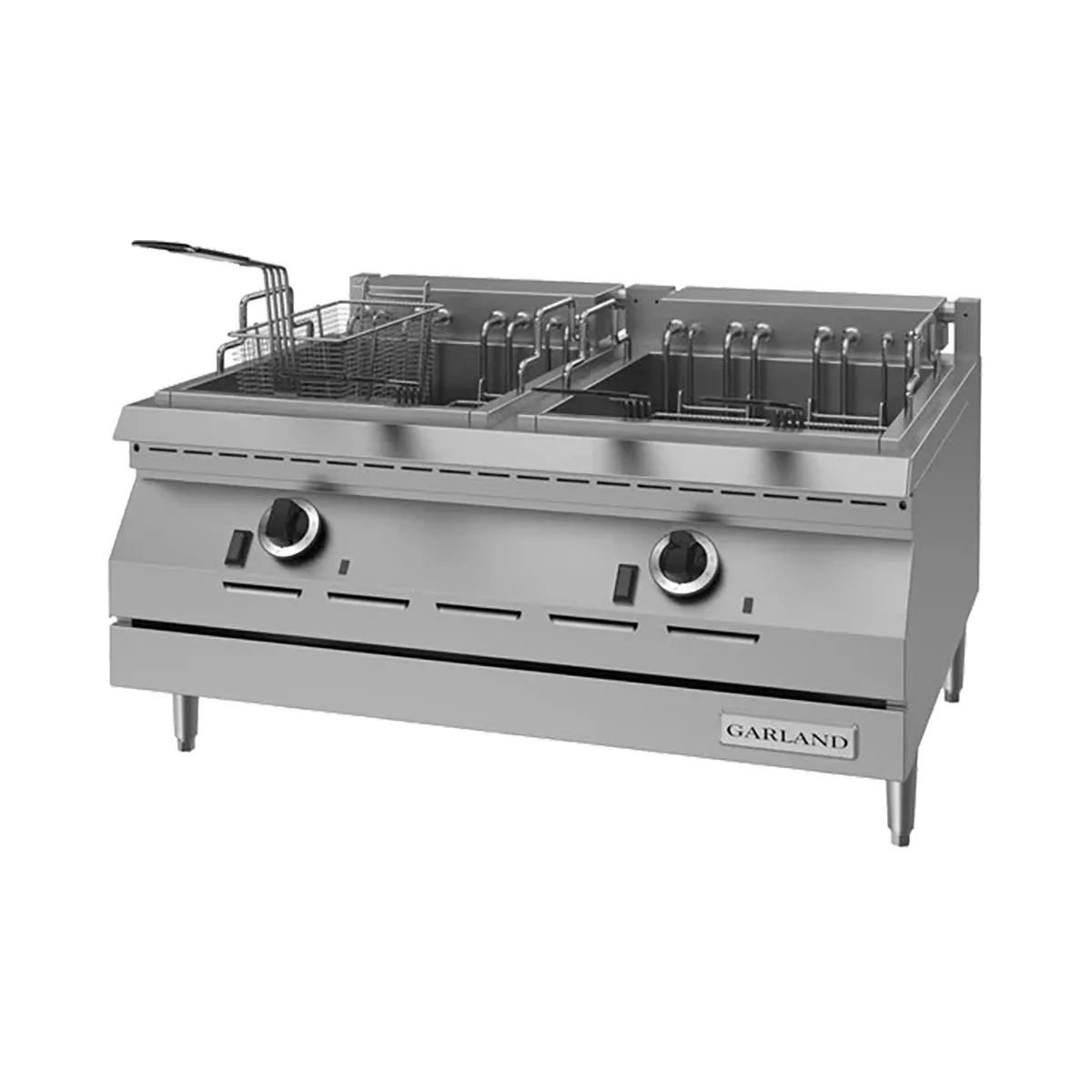 Garland US Range ED-30SFT Split Pot Countertop Electric Fryer w/ 30-Lb. Capacity, Twin Baskets